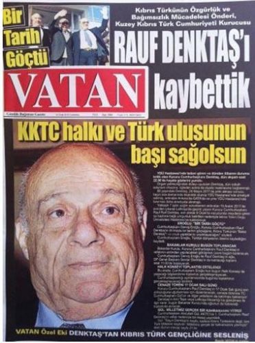 KKTC basını Denktaş'ın ölümünü böyle duyurdu