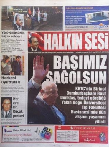 KKTC basını Denktaş'ın ölümünü böyle duyurdu