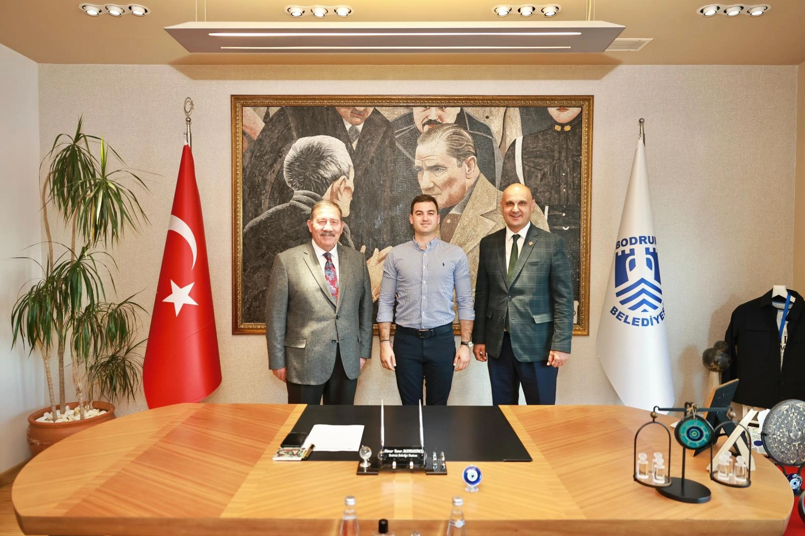 Başkan Topuz'dan Başkan Mandalinci'ye ziyaret