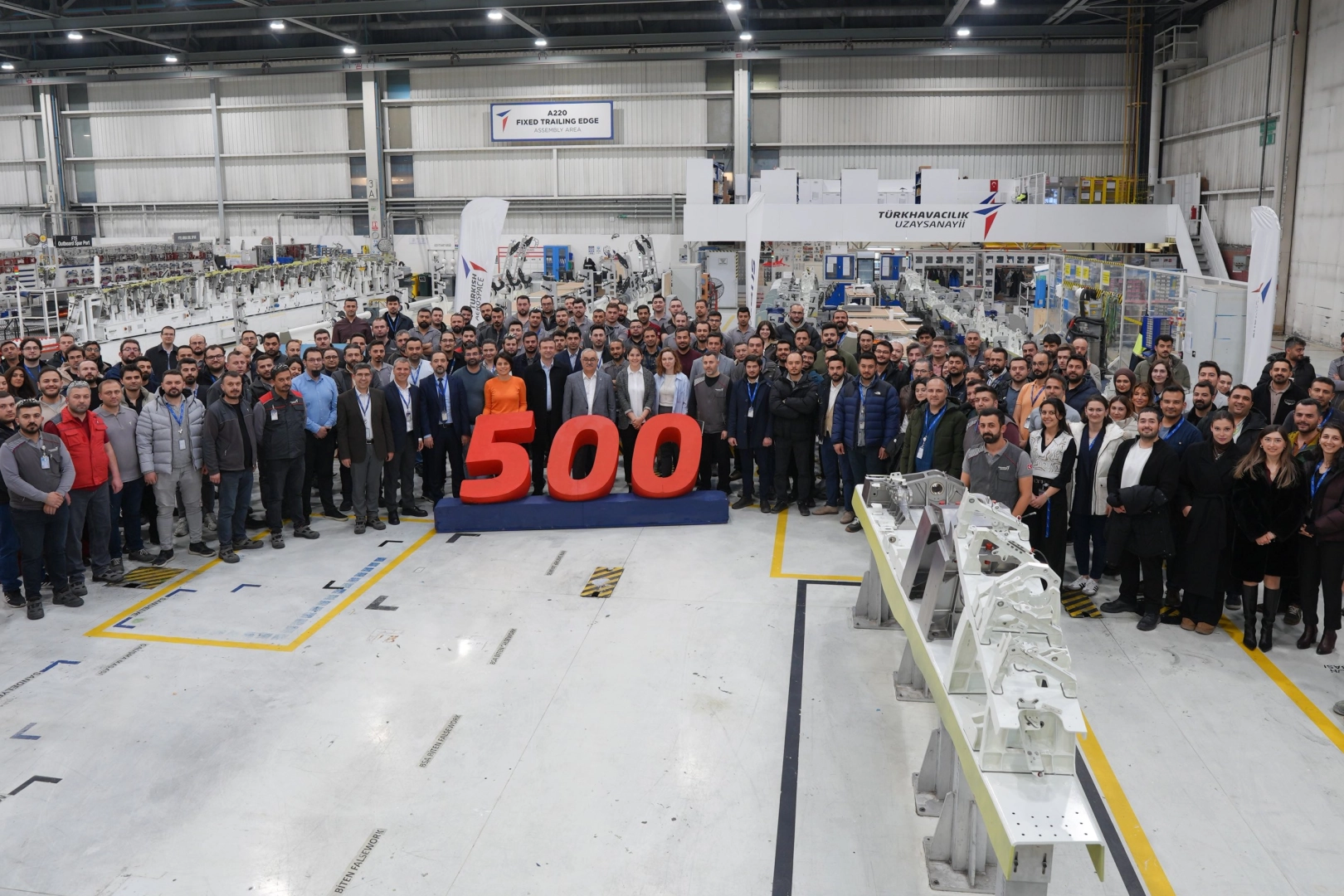 TUSAŞ'tan Airbus A220 Programında 500'üncü sevkiyat