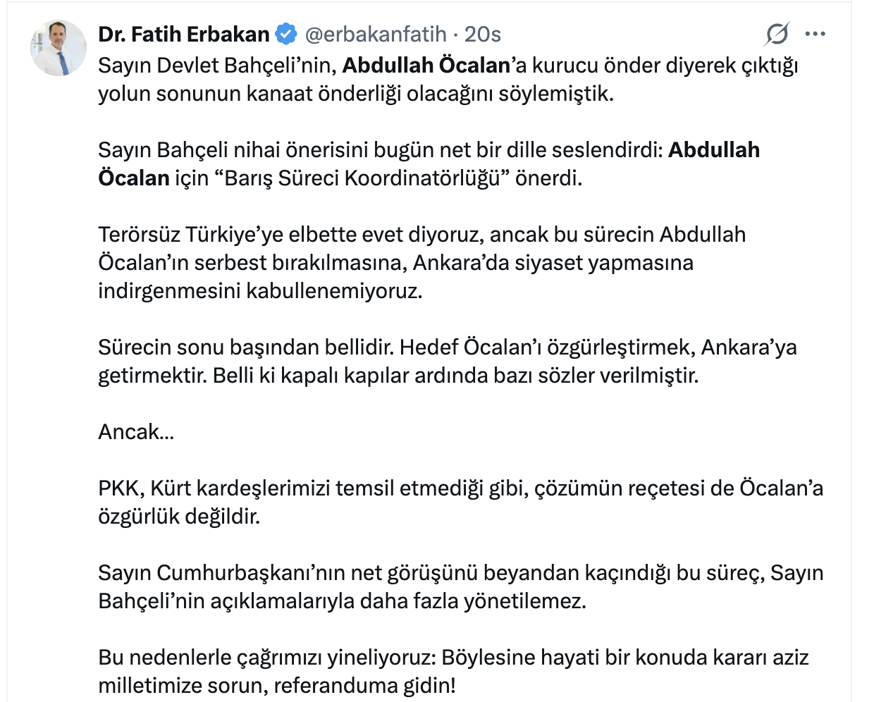 Erbakandan Açıklama