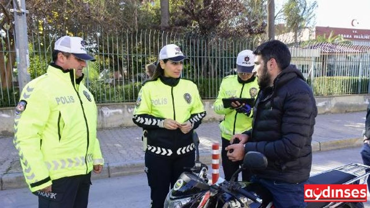 Adana'da motosiklet sürücülerine 164 bin lira ceza