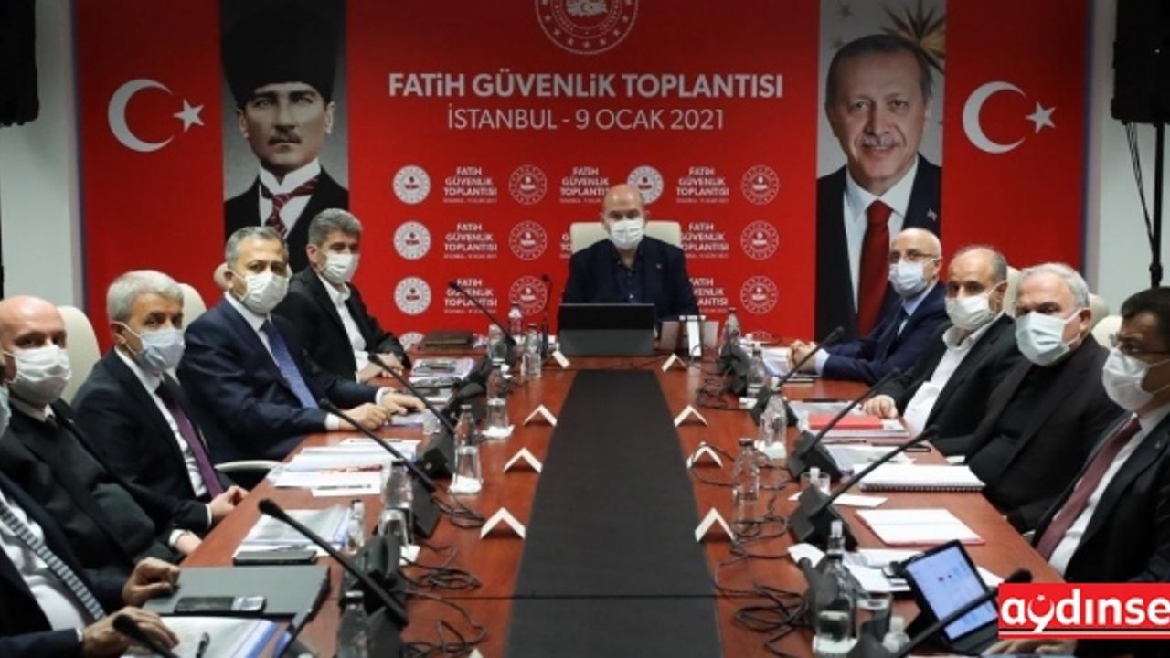Fatih Güvenlik Toplantısı'na Bakan Süleyman Soylu başkanlık etti
