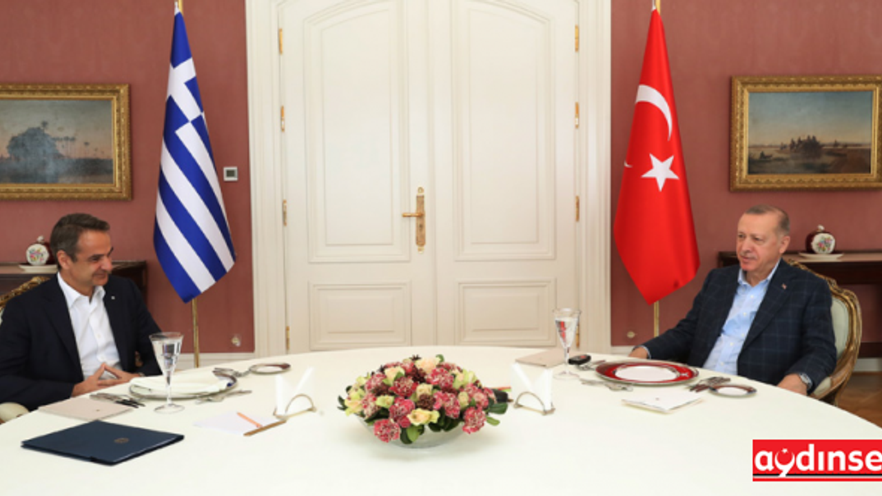 Cumhurbaşkanı  Erdoğan, Yunanistan Başbakanı Miçotakis  bir araya geldi.