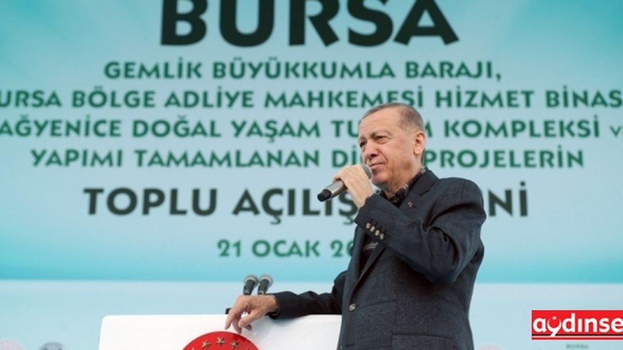 Cumhurbaşkanı Erdoğan, Bursa’da toplu açılış törenine katıldı