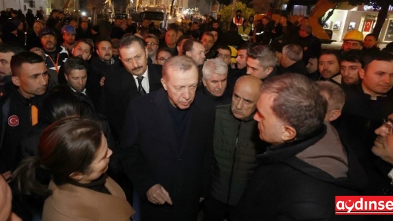 Cumhurbaşkanı Erdoğan, Deprem bölgesinde incelemelerde bulundu