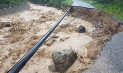 Araklı'da sel felaketinin yaşandığı alanlardan kareler
