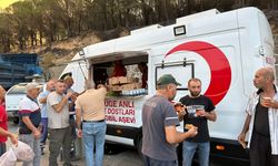 Türk Kızılay Orman Yangını bölgelerindede Beslenme Desteği ile sahada