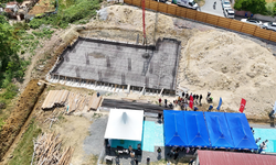 Arnavutköy'de Suatlar Camii’nin temeli, dualar eşliğinde atıldı