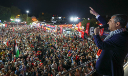 CHP'nin 'Eyüpsultan'da  Filistin'e Destek Mitingi'ne yoğun katılım!...