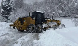 Sakarya'da karla mücadelede yoğun mesai