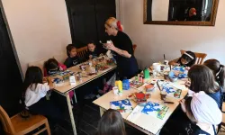 Bozüyük'te çocuklara özel sanat atölyesi
