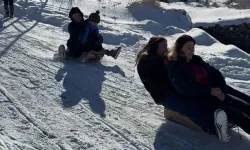 Erzurum Narman'da karne öncesi neşeli anlar