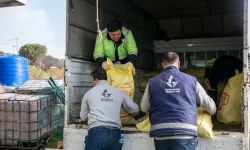 İzmir Güzelbahçe'den çiftçiye gübre desteği