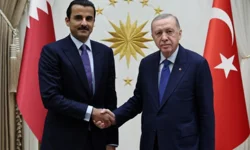 Cumhurbaşkanı Erdoğan ile Katar Emiri Al Sani ile görüştü