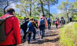 İzmir'de Efes Mimas Yolu'nda bahar yürüyüşü