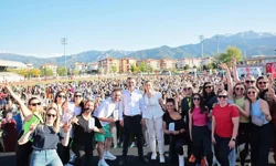 Kadınların ritmi Denizli'ye enerji kattı