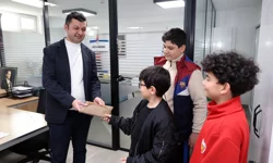 Kayseri Talaslı çocuklardan örnek davranış