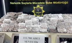 Mersin'de dev operasyon! 111 bin sentetik hap ele geçirildi