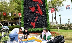 Antalya'da 130 bin çiçekle görsel şov