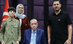 Cumhurbaşkanı Erdoğan, Gazzeli Ebu Cezer ve ailesini kabul etti