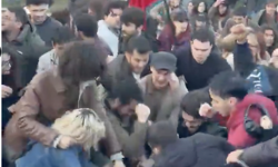 ODTÜ'de Türk Bayrağı açan guruba saldırıya 6 gözaltı...