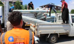 Antalya'da Gazipaşalı üreticilere naylon desteği