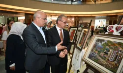 Malatya'da kadın ve engelli kursiyerlerden el emeği sergisi