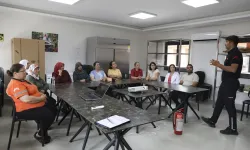 Mersin'de kadınlara 'Yangın Güvenliği' eğitimi verildi