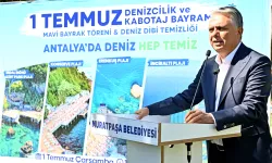 Muratpaşa'nın 5 halk plajına bir kez daha mavi bayrak