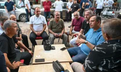 Başkan Eşki'den Çamdibi'nde esnaf turu