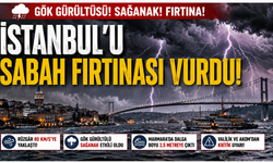 İstanbul'u Sabah Fırtınası Vurdu! Gök Gürültüsüyle Başlayan Yağış Kenti Sarstı