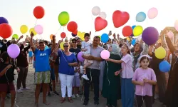 Umut balonları gökyüzüne Göktuğ için bırakıldı