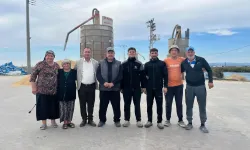 Başkan Köprü'den harman yerine ziyaret
