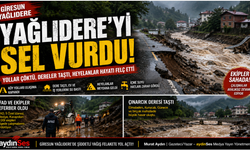Yağlıdere'yi Sel Vurdu: Köy Yolları Çöktü, Dereler Taştı Heyelanlar hayatı felç etti