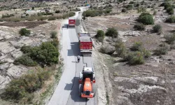 Manisa Kula'da 35 kilometrelik yol yenileniyor