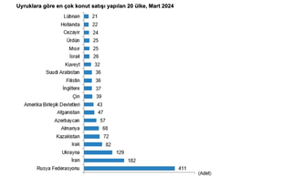 Türkiye genelinde Mart ayında 105 bin 394 konut satıldı; Yabancılara satış düştü