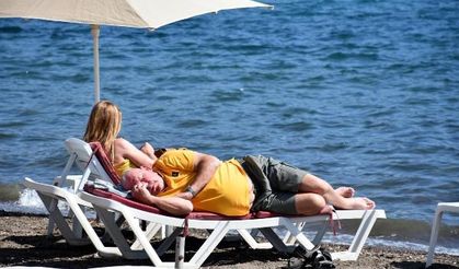 Marmaris'te mart ayında deniz keyfi