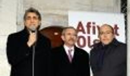 Fatih Belediye Başkanı , Ayasofya'da sebilden boza