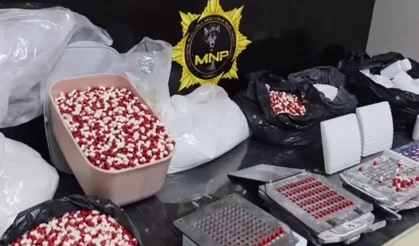 Mersin'de tonlarca sentetik ecza hammaddesi ele geçirildi