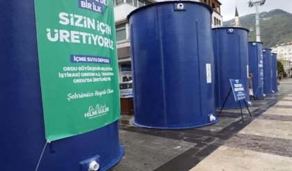 Ordu'da kırsal mahallelere fiberglas depo desteği