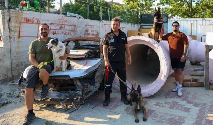 İstanbul Maltepe'de patili kahramanları afetlere hazırlanıyor