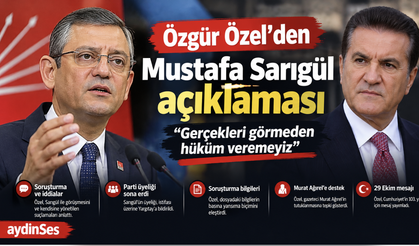 Özgür Özel'den Mustafa Sarıgül açıklaması: Gerçekleri görmeden hüküm veremeyiz