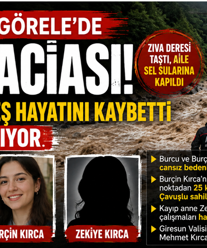 Giresun Görele’de Sel Faciası: İki Kız Kardeş Hayatını Kaybetti, Anne Aranıyor