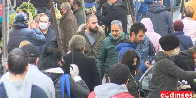Avcılar'daki pazarda dikkat çeken kalabalık