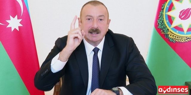 Aliyev halka seslendi; "Ermenistan'a Silah gönderenleri biliyoruz"