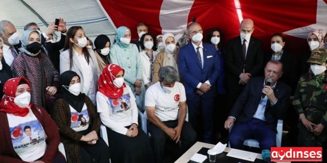 Erdoğan'dan 'Diyarbakır Anneleri'ne Soylu ile ziyaret