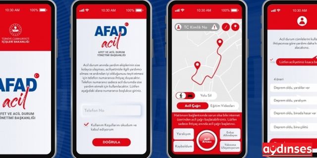 AFAD Acil mobil uygulaması afet anında rehber olacak