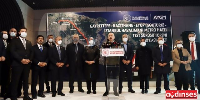Gayrettepe- Kağıthane- Havalimanı Metro Hattı& testten geçti