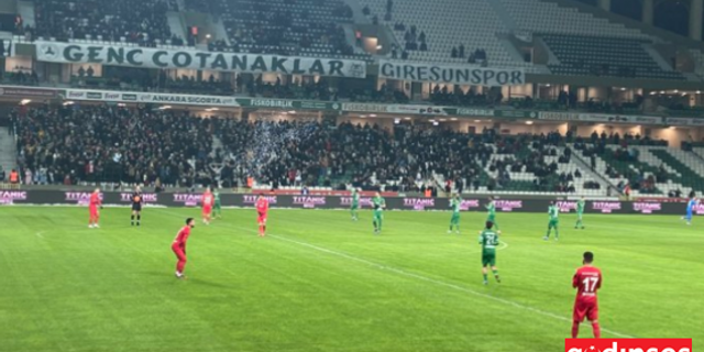 Giresunspor, Gaziantep'i 2-1 yendi
